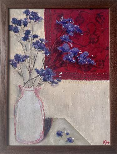 Sea Lavender on a Table thumb