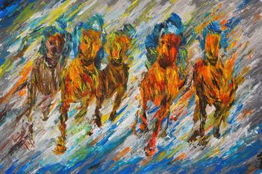 Print of Abstract Animal Paintings by Viola Painting