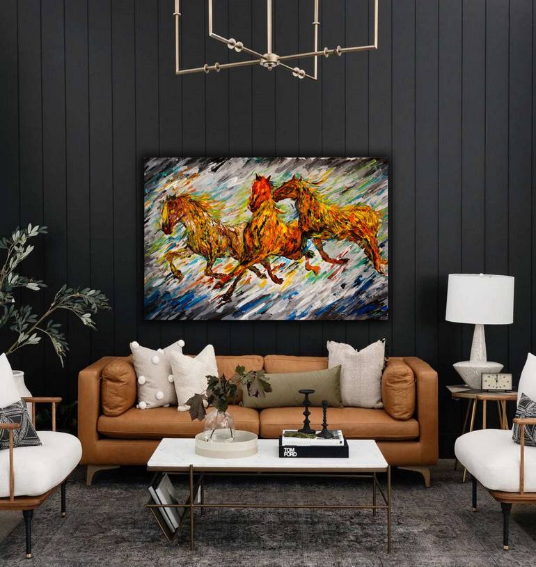 Original Abstract Animal Painting by Viola Painting