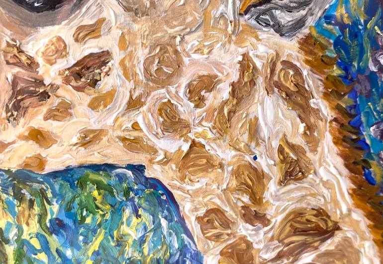 Original Abstract Animal Painting by Adaline Ha