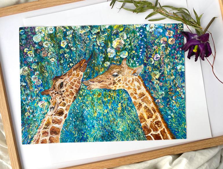 Original Abstract Animal Painting by Adaline Ha