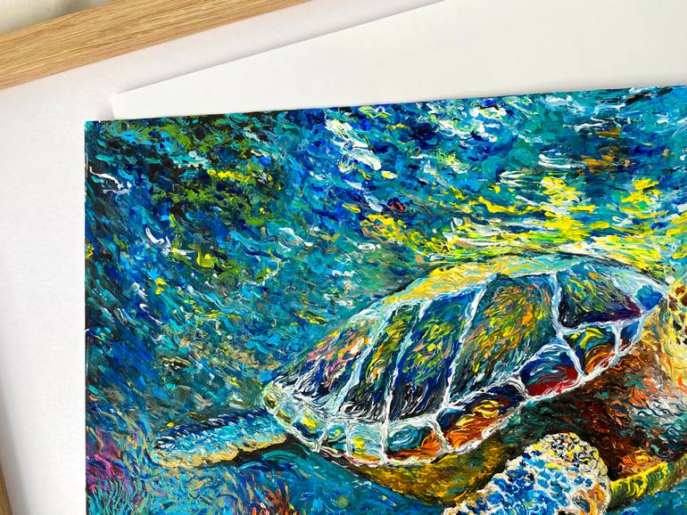 Original Abstract Animal Painting by Viola Khue