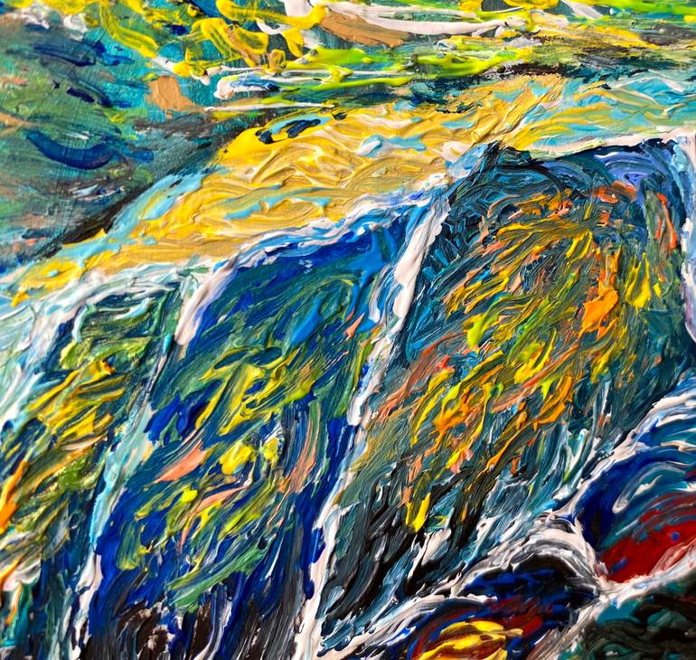 Original Abstract Animal Painting by Viola Khue