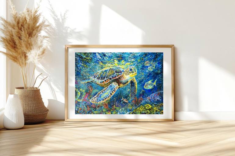 Original Abstract Animal Painting by Viola Khue