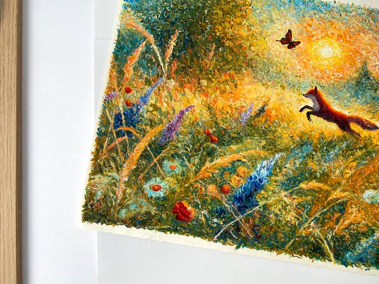 Original Abstract Animal Painting by Viola Khue