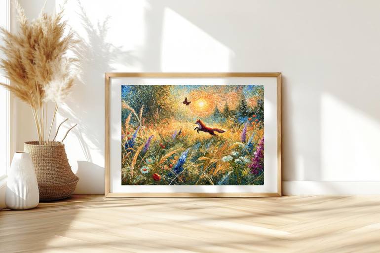 Original Abstract Animal Painting by Viola Khue