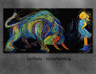Original Abstract Paintings by Viola Painting