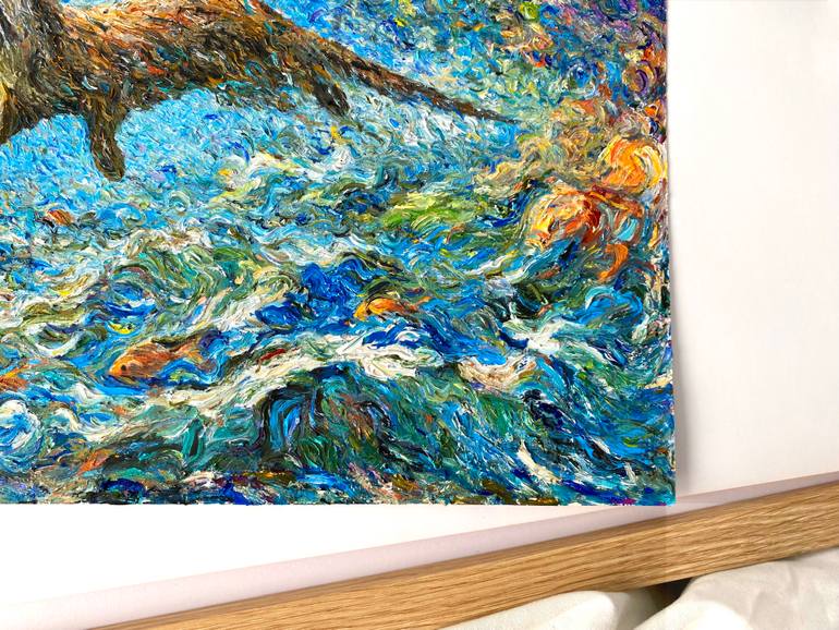 Original Abstract Expressionism Abstract Painting by Viola Khue