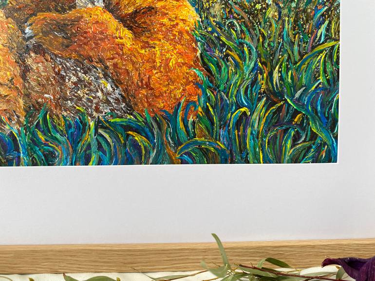 Original Abstract Animal Painting by Adaline Ha