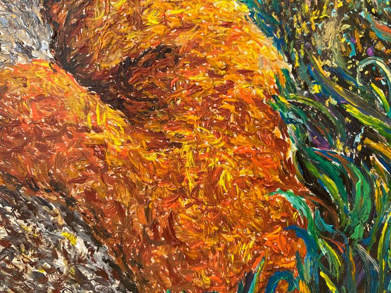 Original Abstract Animal Painting by Adaline Ha