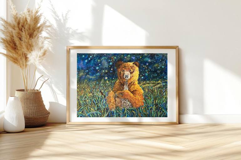 Original Abstract Animal Painting by Adaline Ha