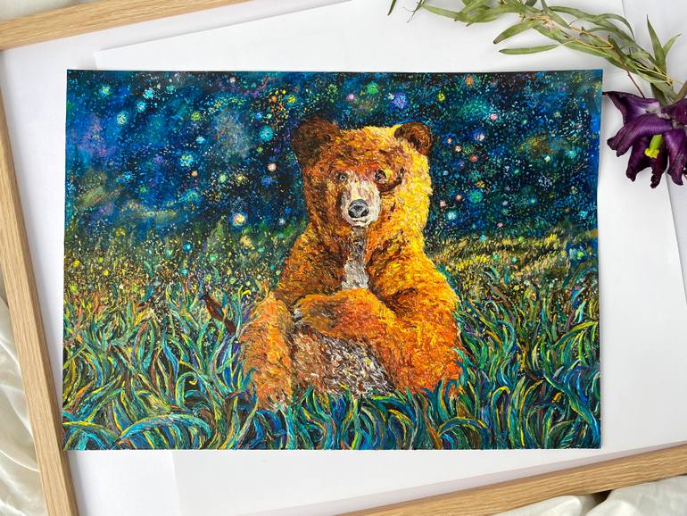 Original Abstract Animal Painting by Adaline Ha