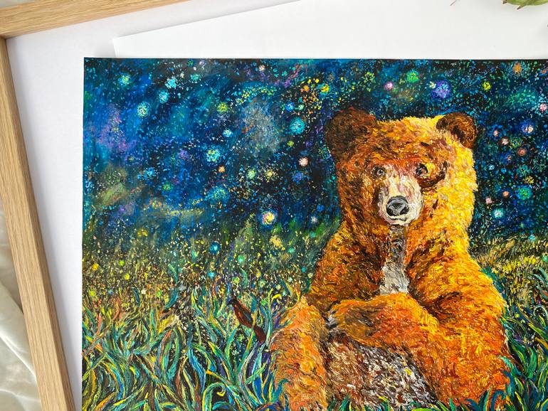 Original Abstract Animal Painting by Adaline Ha