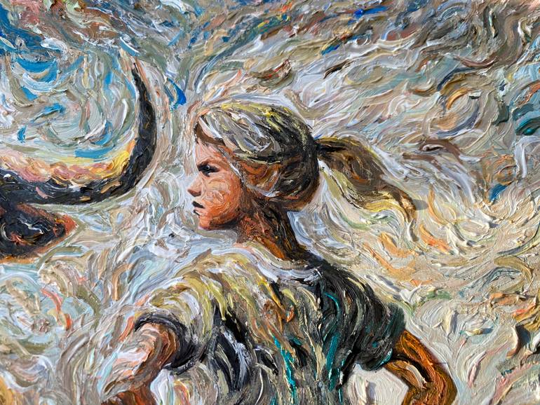 Original Abstract Expressionism Abstract Painting by Adaline Ha