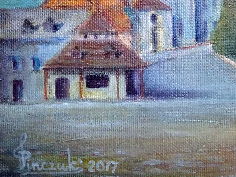 Original Fine Art Architecture Painting by Viktor Pinchuk