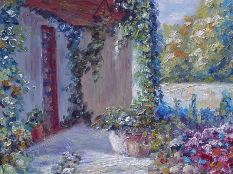 Original Impressionism Floral Painting by Viktor Pinchuk