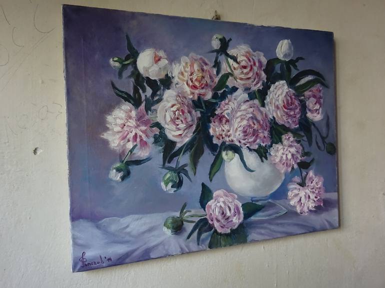 Original Floral Painting by Viktor Pinchuk
