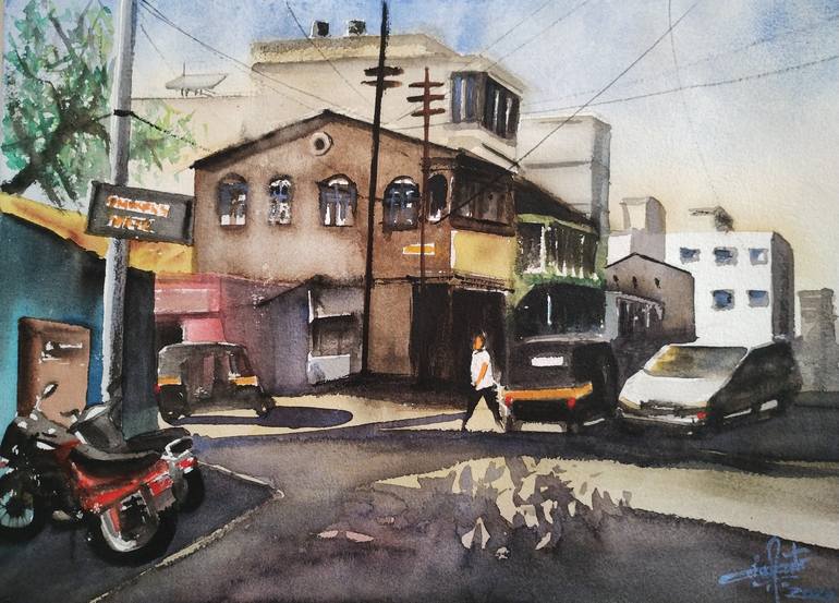 Print of Contemporary Cities Paintings by Cain Pinto
