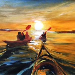 Kayaking into the Sun