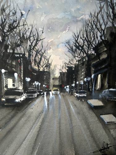 Original Impressionism Cities Paintings by Cain Pinto