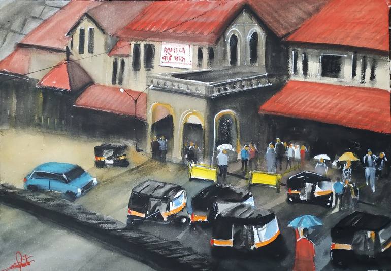 Original Contemporary Architecture Painting by Cain Pinto
