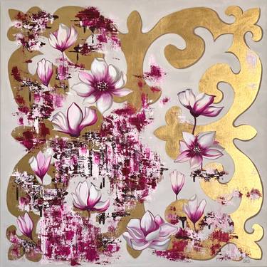 Original Abstract Floral Paintings by Karin Sarfati