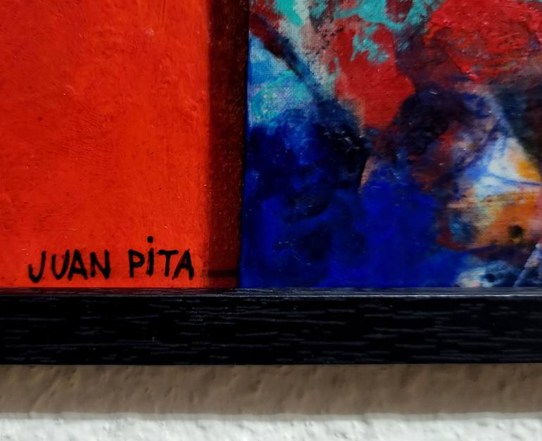 Original Abstract Mixed Media by JUAN PITA