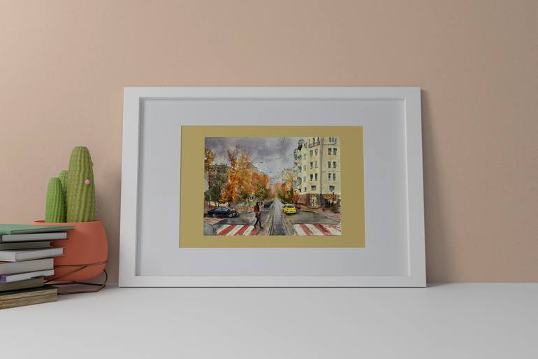 Original Impressionism Cities Painting by Alex Vainova