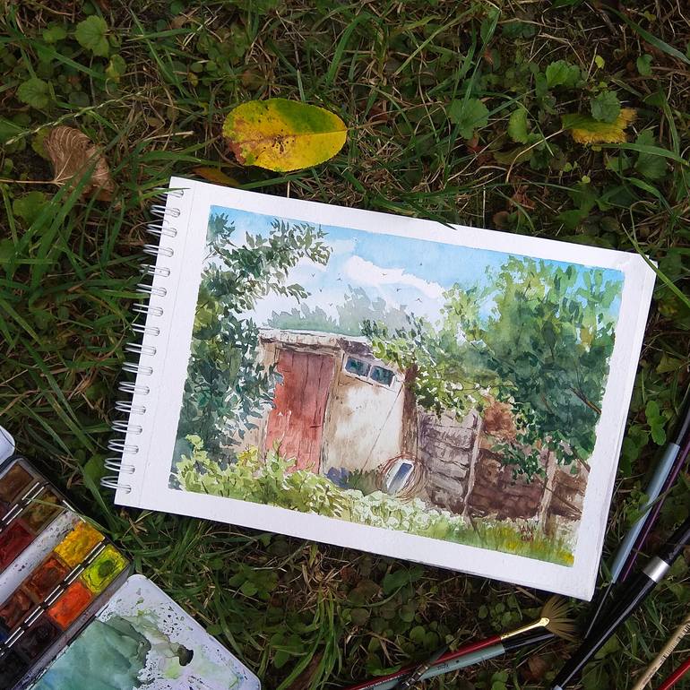 Original Impressionism Landscape Painting by Alex Vainova