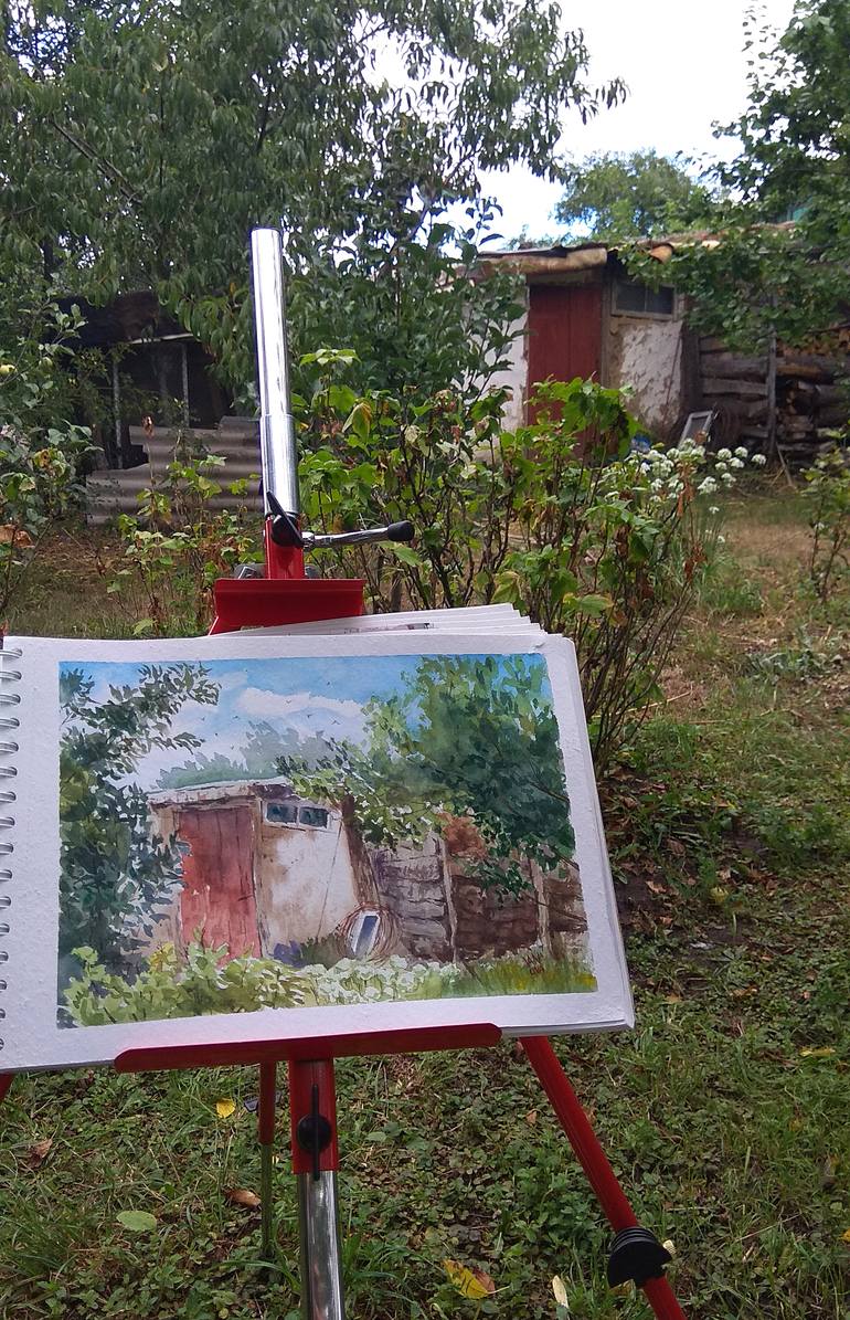 Original Impressionism Landscape Painting by Alex Vainova