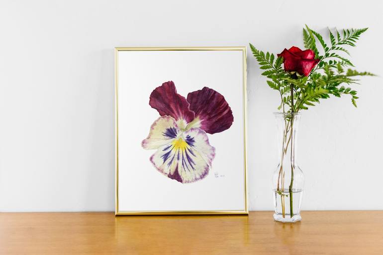 Original Illustration Floral Painting by Alex Vainova