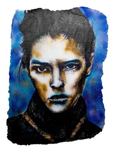 Print of Expressionism Portrait Paintings by Alota Ribeiro