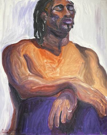 portrait,#1, oil on linen, study, 24x30 inches thumb