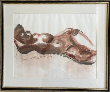 Original Figurative Nude Drawings by christine bohrer