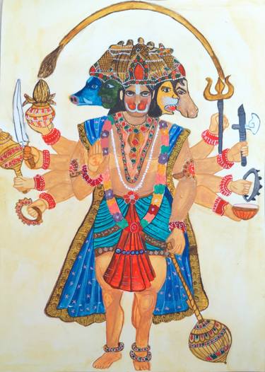 Original Conceptual Classical mythology Paintings by Anu Ahuja