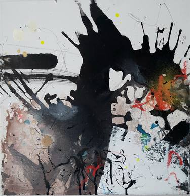 Original Modern Abstract Paintings by Saja Davidsdottir