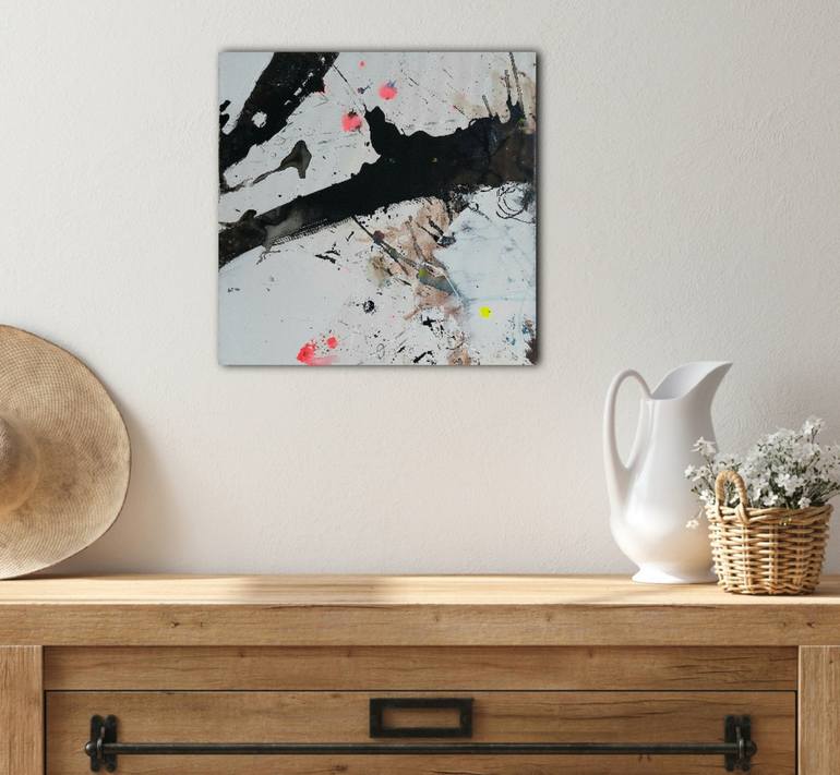 Original Abstract Expressionism Abstract Painting by Saja Davidsdottir