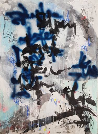 Print of Abstract Expressionism Abstract Mixed Media by Saja Davidsdottir
