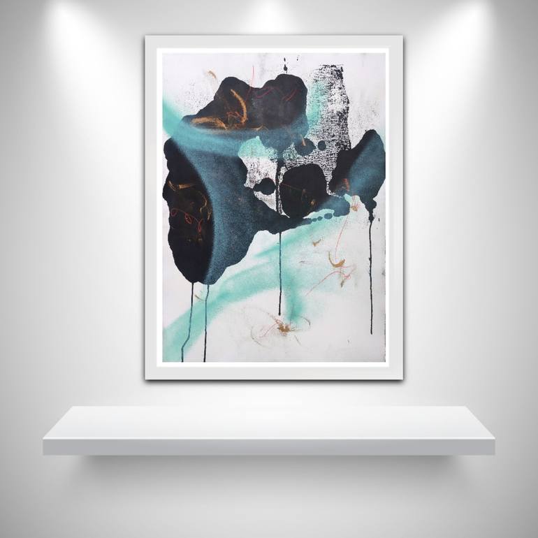 Original Modern Abstract Painting by Saja Davidsdottir