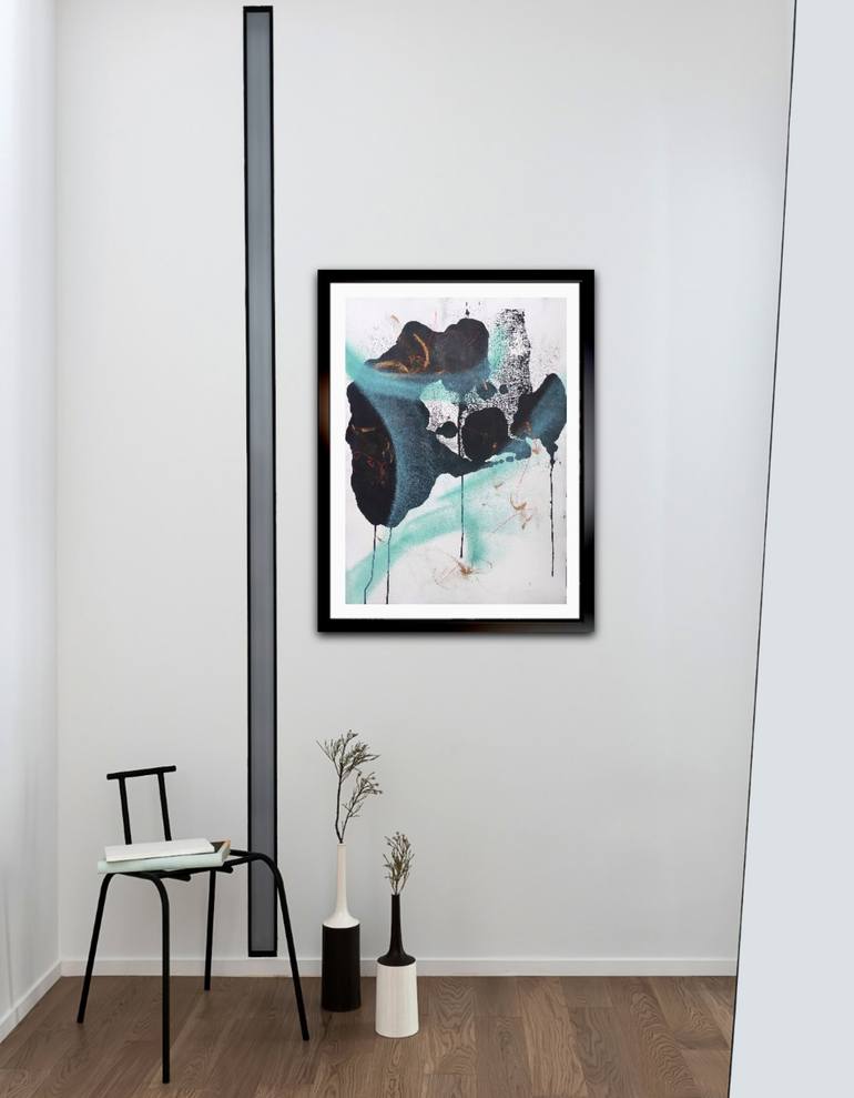 Original Modern Abstract Painting by Saja Davidsdottir