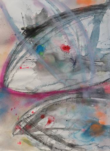 Print of Abstract Mixed Media by Saja Davidsdottir