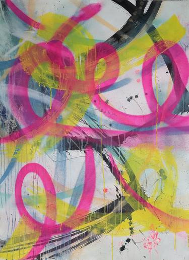 Print of Abstract Mixed Media by Saja Davidsdottir