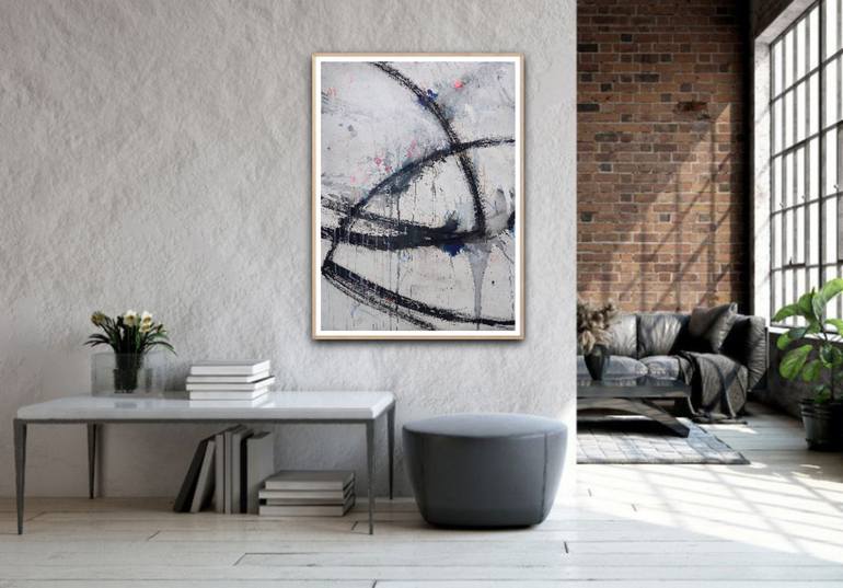 Original Contemporary Abstract Painting by Saja Davidsdottir