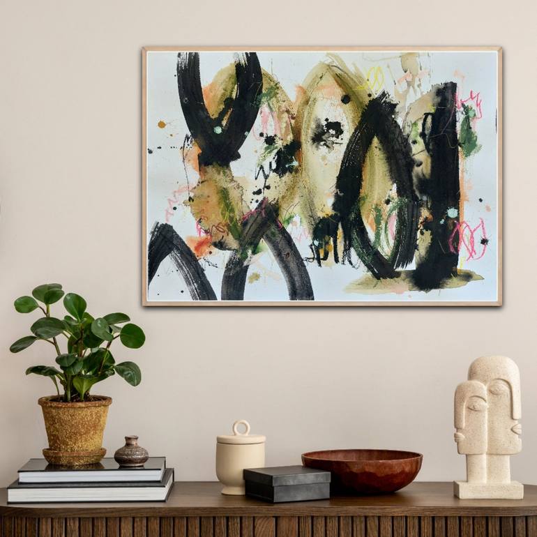 Original Abstract Painting by Saja Davidsdottir