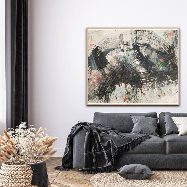 Original Contemporary Abstract Painting by Saja Davidsdottir