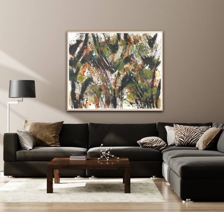 Original Abstract Painting by Saja Davidsdottir