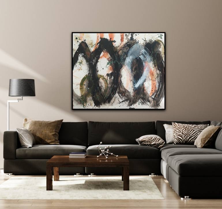 Original Abstract Painting by Saja Davidsdottir