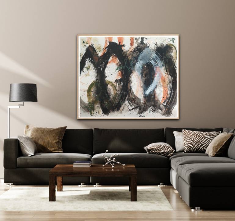 Original Abstract Painting by Saja Davidsdottir