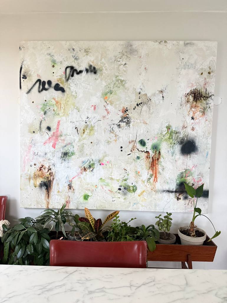 Original Abstract Expressionism Nature Painting by Saja Davidsdottir