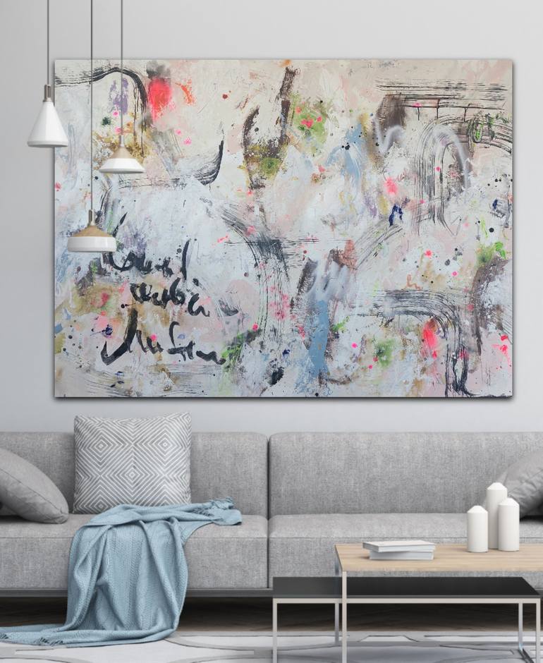 Original Abstract Painting by Saja Davidsdottir